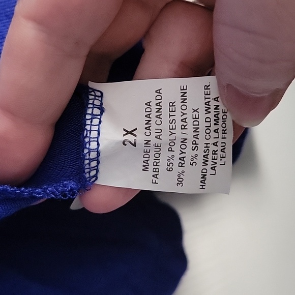 Bright Blue 3/4 Sleeve Cardigan - Picture 7 of 8